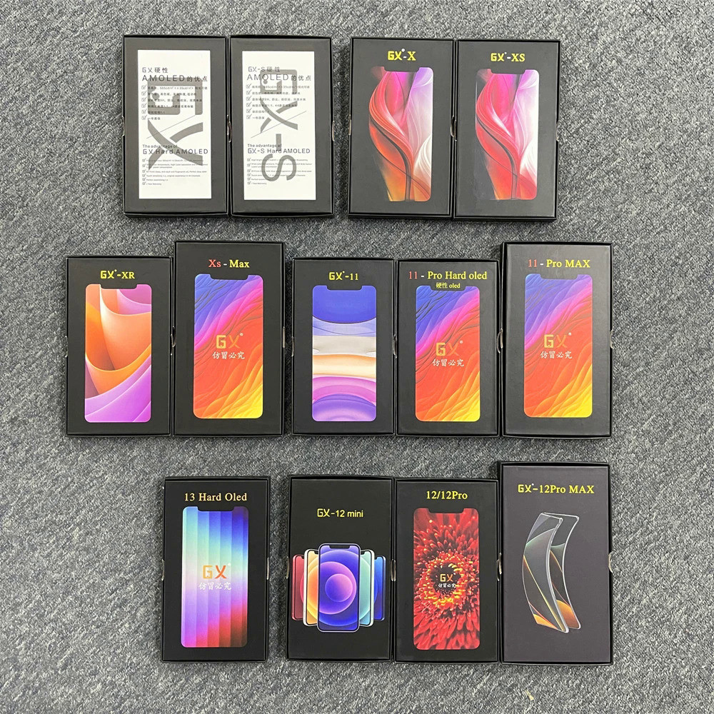 Gx OLED จอแสดงผล LCD Digitizer Assembly สําหรับ iphone 13 13pro 14promax 15 หน้าจอ LCD GX OLED สําหร