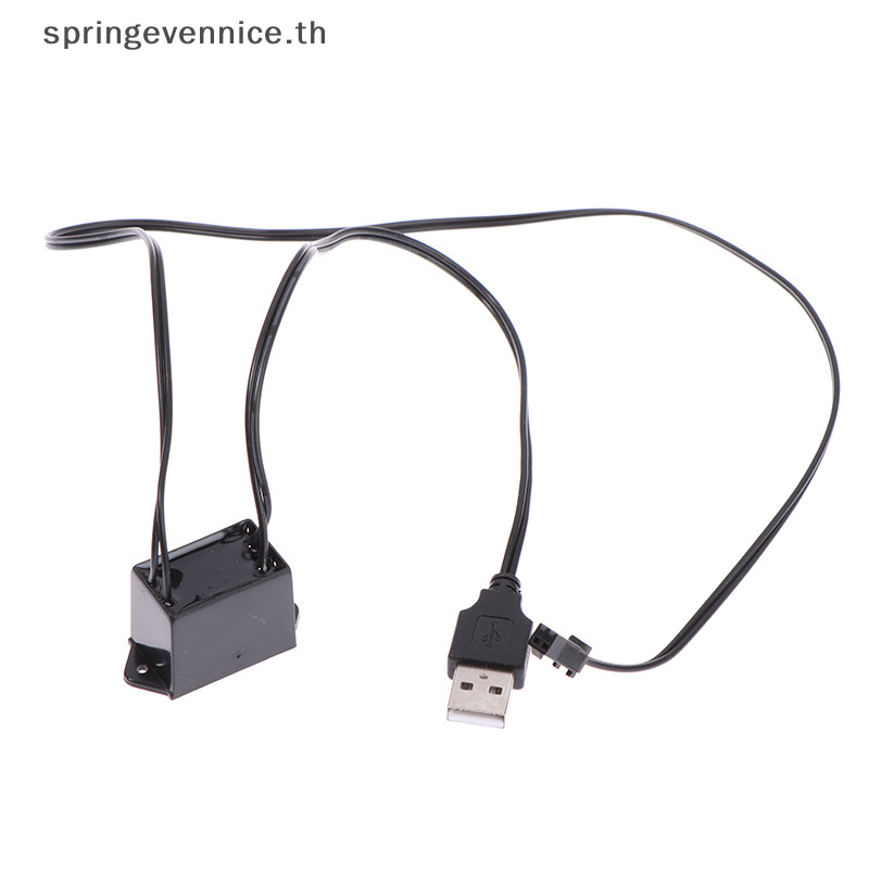 ฤดูใบไม ้ ผลิevennice 5v USB Adapter Driver 1-5M El Wire Electroluminescent Light Controller อินเวอร ์ เตอร ์ ใหม ่