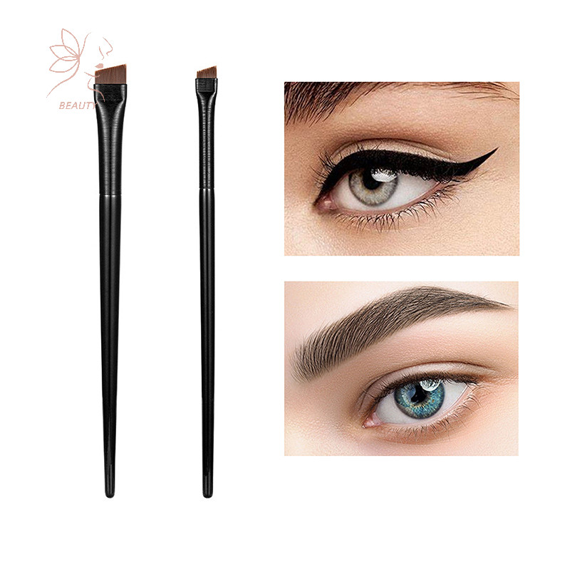 [maybeauty ] Super Thin Eyebrow Brush แปรงอายไลเนอร ์ ผมสังเคราะห ์ มุม Sharp MakeUp Tools {TH }