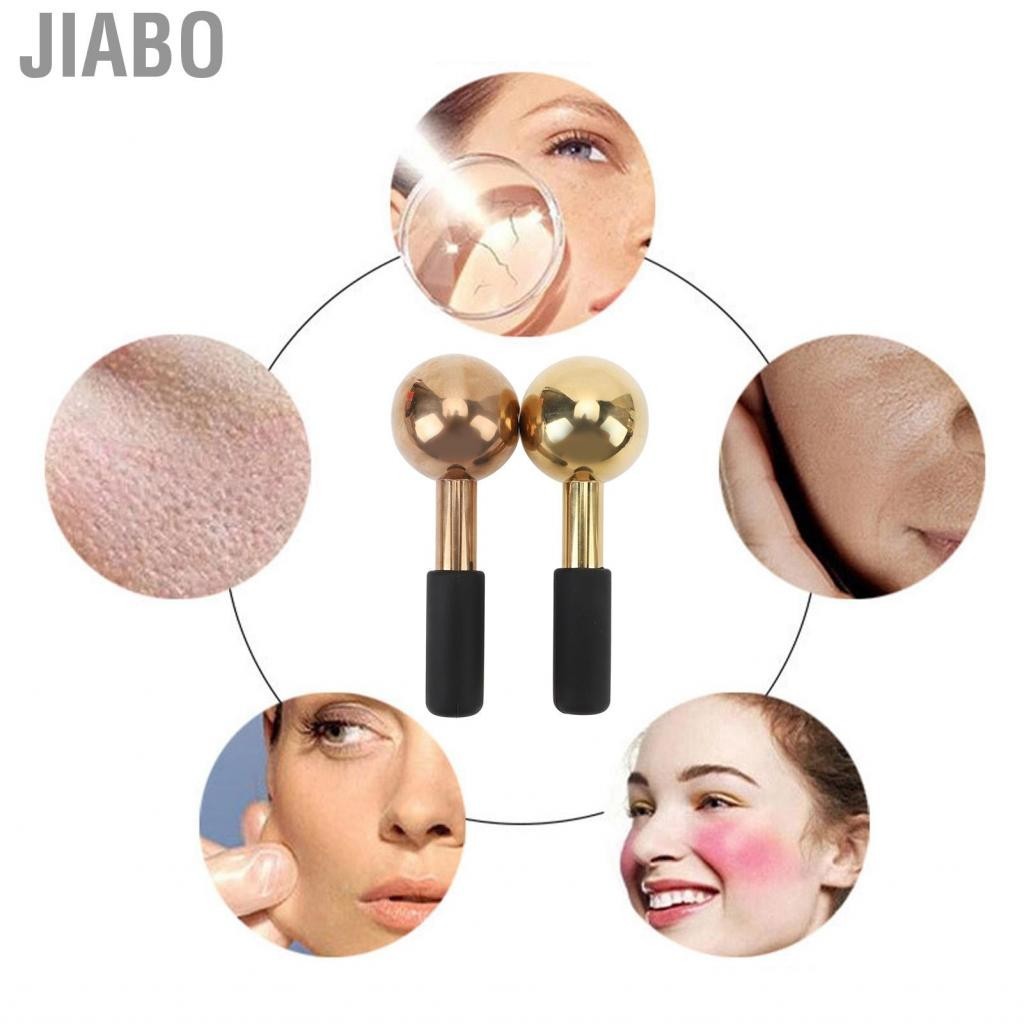 Jiabo Ice Globes  2pcs Facials Cold Roller Cooling Stainless Steel for Puffiness