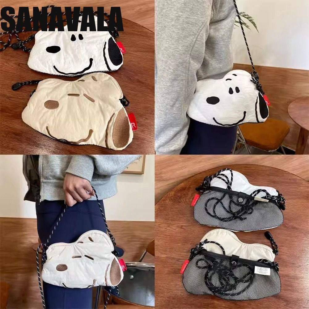 Sanavala Snoopy Handbag, Phone Bag Makeup Bag Snoopy Crossbody Bag, Portable Storage Bag Shoulder Bag Cartoon Girl