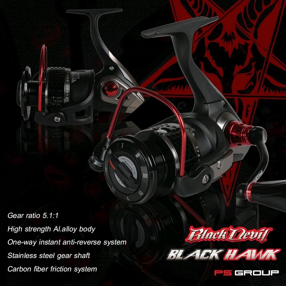 รอก Black Devil Black Hawk รอกสปินนิ่ง มีตั้งแต่เบอร์ 1,000-5,000