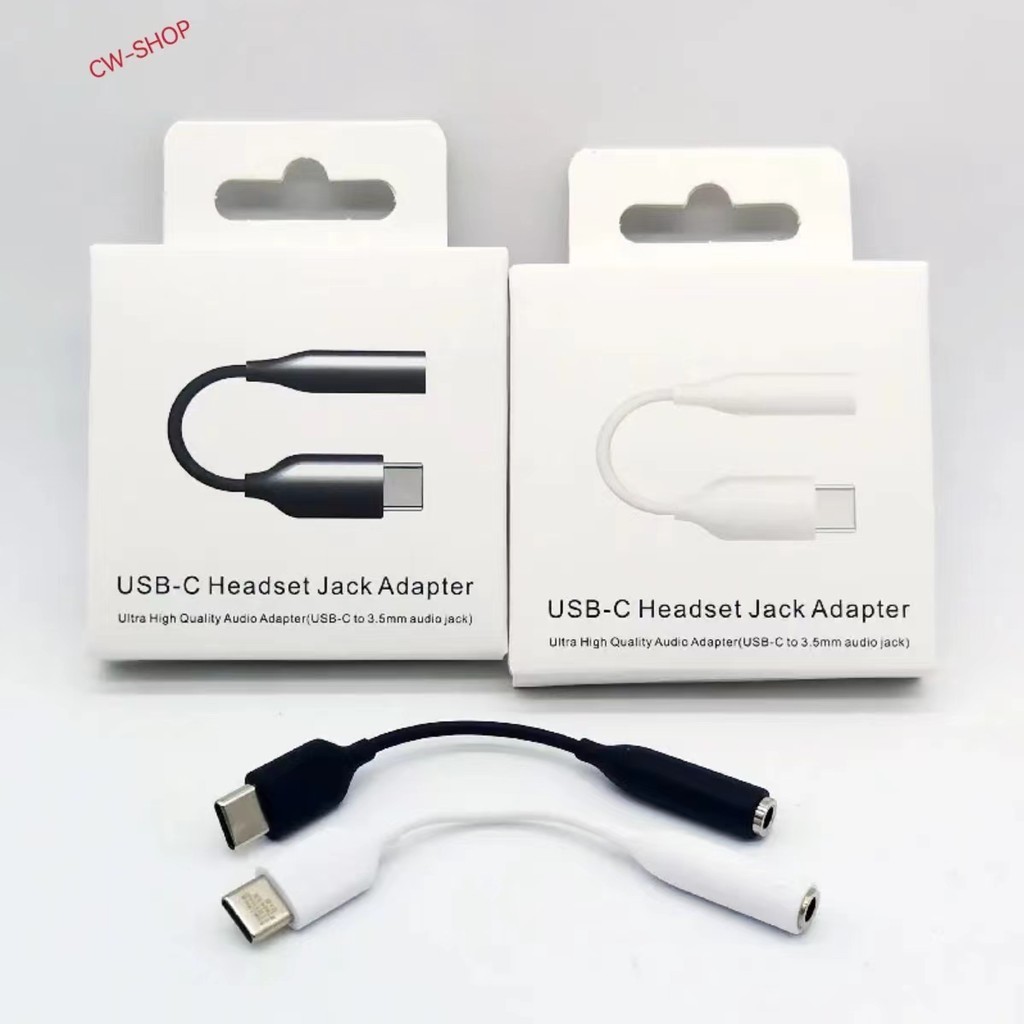 CW-SHOP(SAM)*พร้อมส่งในไทย* USB-C ถึง 3.5 มม. แจ็คเสียง Type-c ถึง 3.5 สายแปลงหูฟังสำหรับ  Note10/A80/S20/S21/Tab S6-S7/
