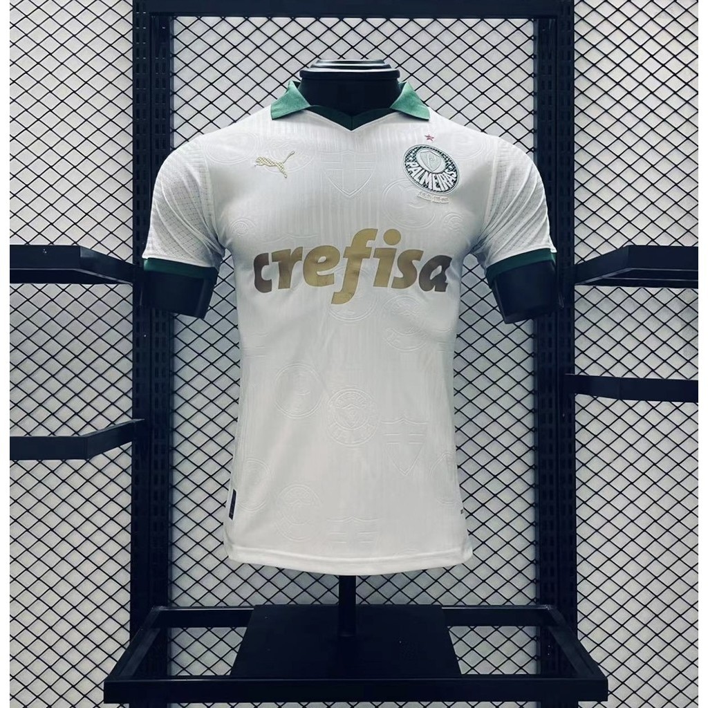 2425 Palmeiras ออกไปคุณภาพสูงชุดกีฬาแขนสั ้ นเสื ้ อฟุตบอลด ้ านบนของสายเสื ้ อยืด AAA รุ ่ นผู ้ เล ่ น