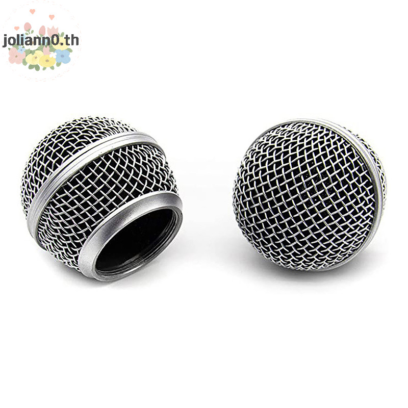 Joliann0 เปลี่ยนโลหะไมโครโฟน Grille Replacing Professional Party Mic Head Part อุปกรณ์เสริมสําหรับ S