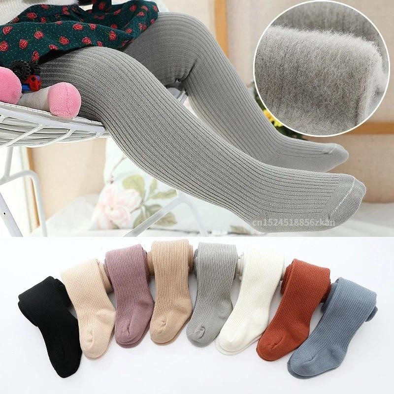 ใหม่ Thicken สาว Tights สําหรับฤดูหนาวฤดูใบไม้ร่วง 1 ชิ้น Warm เด็กทารกเสื้อผ้าเด็กถุงน่อง 0-6 ปีเด็ก Pantyhose