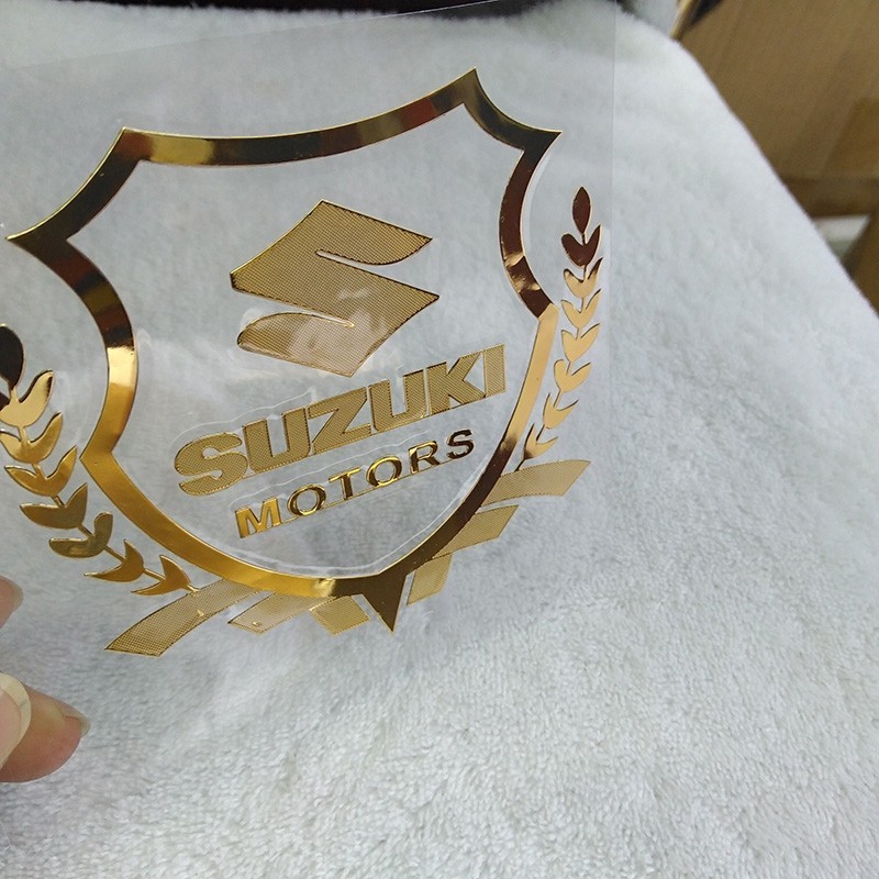 SUZUKI LOGO สติ๊กเกอร์ทอง swift sport JIMNY Ignis Grand Vitara Kizashi หน้าต่างด้านข้างรถยนต์เงินอลู