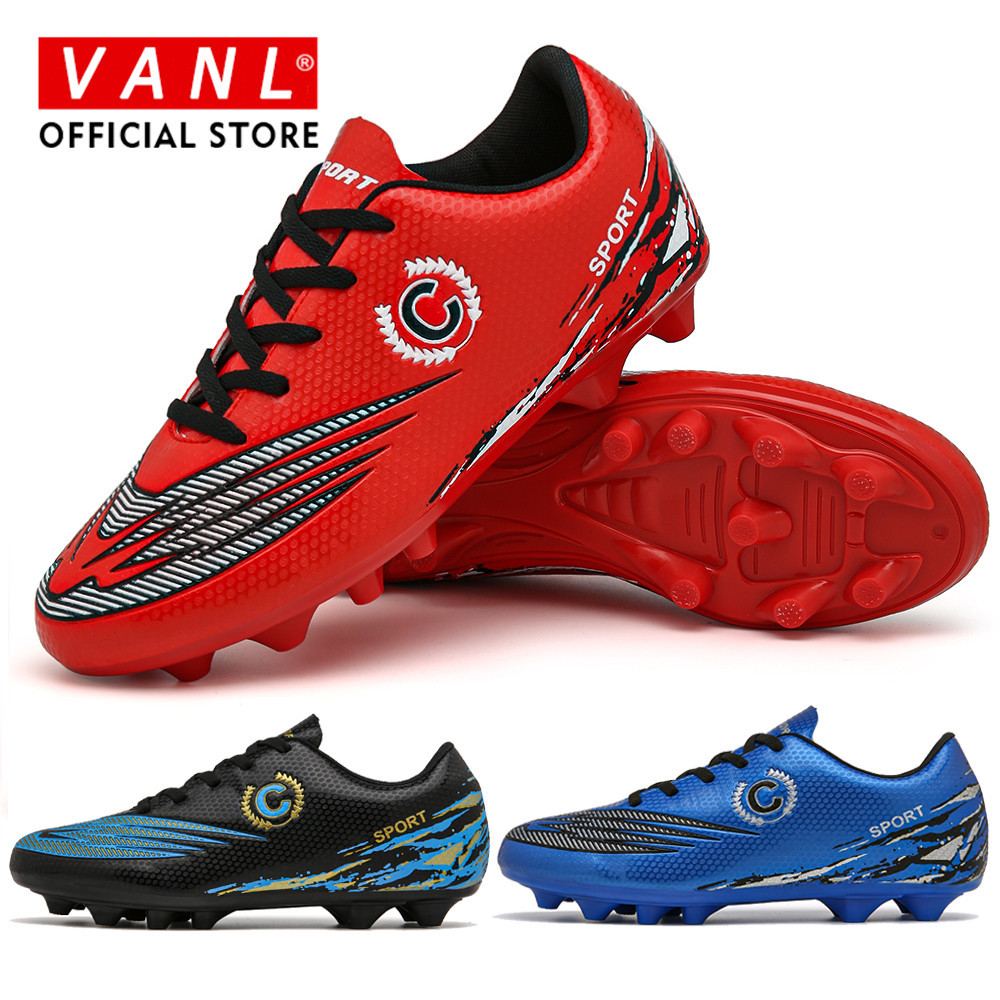 VANL จัดส่งในกรุงเทพฯ การจัดส่งภายใน 24 ชั่วโมง FG รองเท้าสตัส รองเท้าฟุดบอล รองเท้าสตาร์ท คุณภาพดี EU34-43