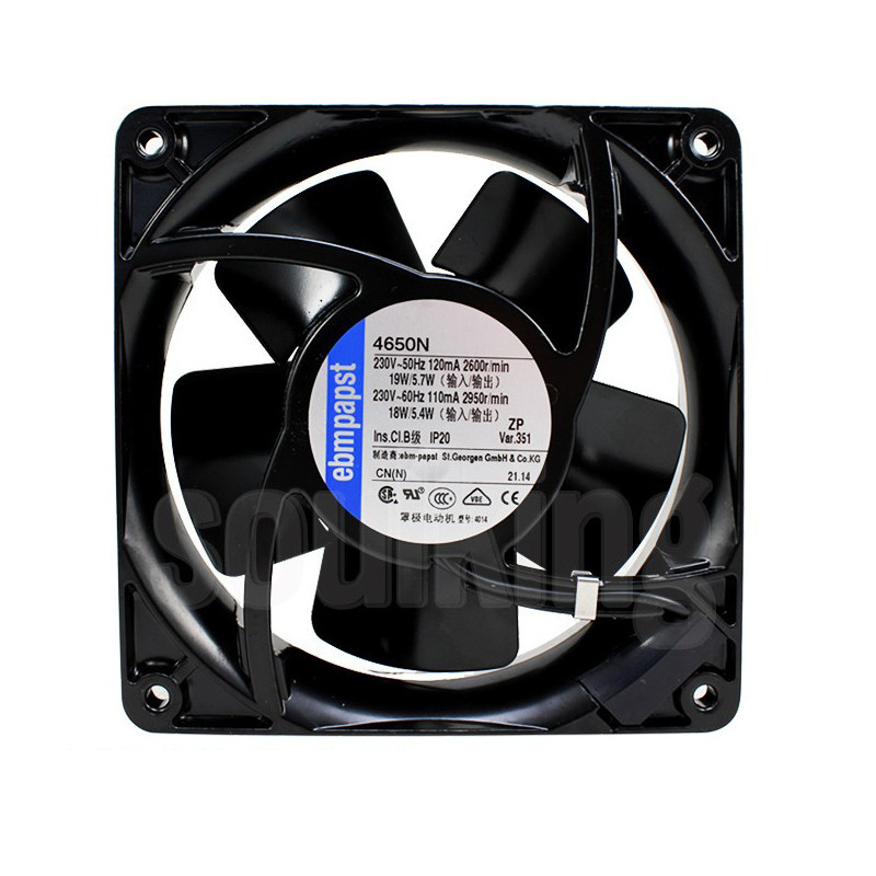 4650n เยอรมันพัดลม ebmpapst 4656N 4650n-465 13.3 ซม. 12038 ทนอุณหภูมิสูงพัดลมระบายความร้อน