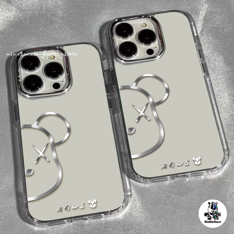 ลายหมีการ์ตูน เคสไอโฟน11 13 For iPhone 11 13 12 14 15 Pro Max X XS 7 8 Plus เคส รูปแบบโปร่งใส ซิลิโคนนุ่มกันกระแทก Case