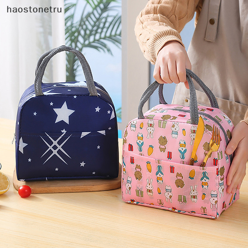 Ost แบบพกพาการ์ตูน Tote กล่องอาหารกลางวันความร้อนกระเป๋าอลูมิเนียมฟอยล์สํานักงานนักเรียน Bento เก็บฉนวนกันความร้อนกระเป๋า Cooler กล่องอาหารกลางวันสําหรับเด็ก N