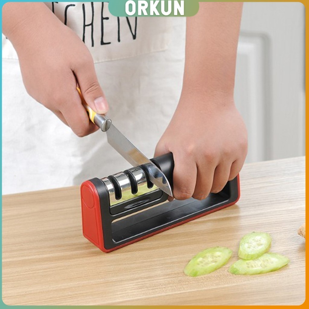 Orkun ที่ลับมีด อุปกรณ์ลับมีด หินลับมีด ลับได้ เครื่องลับมีด แท่นลับมีด / Knife sharpener ราคา ถูกที่สุด ดีลบีเคเค แกลเลอรีภาพที่ 2