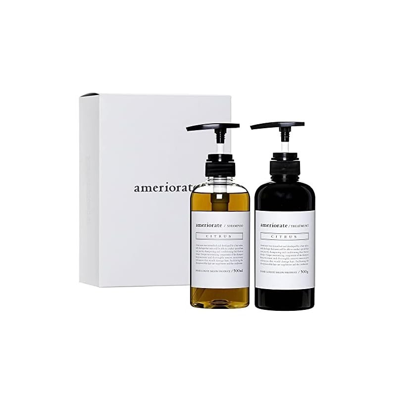 【from Japan】AMERIOLATE Shampoo & Treatment 500ml set, exclusive use for hair care, cleansing with beauty essence ingredients, sold exclusively at beauty salons.