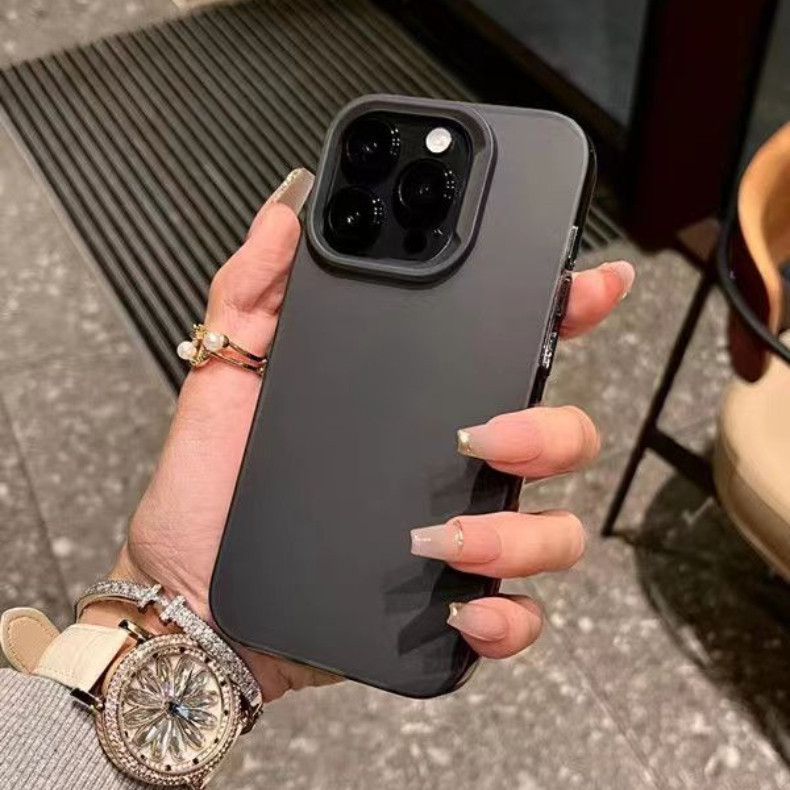 Matte TPU ซิลิโคนใสนุ่มเคสโทรศัพท์สําหรับ iPhone 15 14 13 12 11 Pro Max Plus XR X XS Max 6 7 8 Plus SE2020 กันกระแทกฝาครอบ