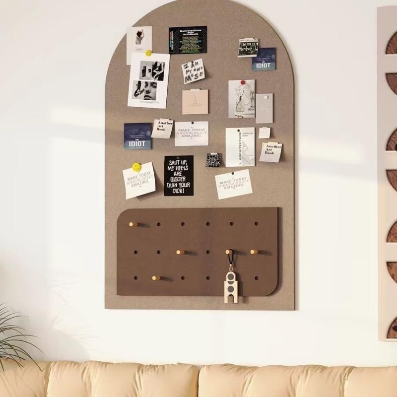 พื้นหลัง Felt สติกเกอร์ Cork แผงข้อความ Pegboard ห้องนั่งเล่น Entrance Wall Display Board ภาพพื้นหลั
