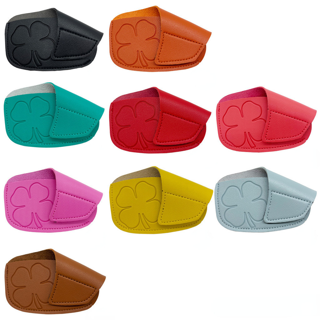 Four Leaf Clover ชุดเหล็กกอล์ฟเดี่ยว Club Cap Cover อุปกรณ์กอล์ฟและอุปกรณ์เสริม ฝาครอบไม้กอล์ฟ