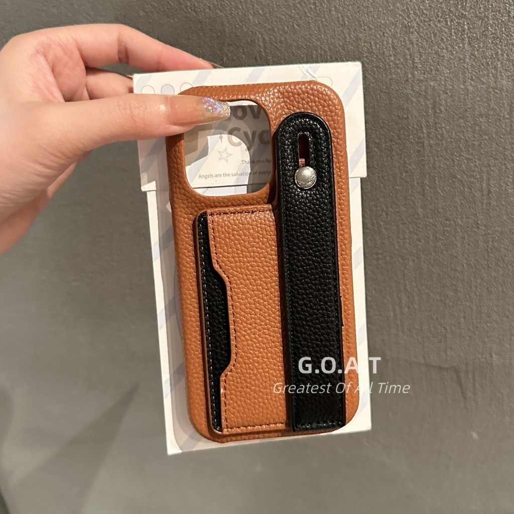 Goat สําหรับ iPhone 17 pro max iPhone 17 16 15 11 14 13 Pro max iPhone 8 7 6 6s plus xr xs max คุณภาพสูงสนับสนุนแพคเกจบัตรแทรกป้องกันหนัง anti-drop กลับกรณี