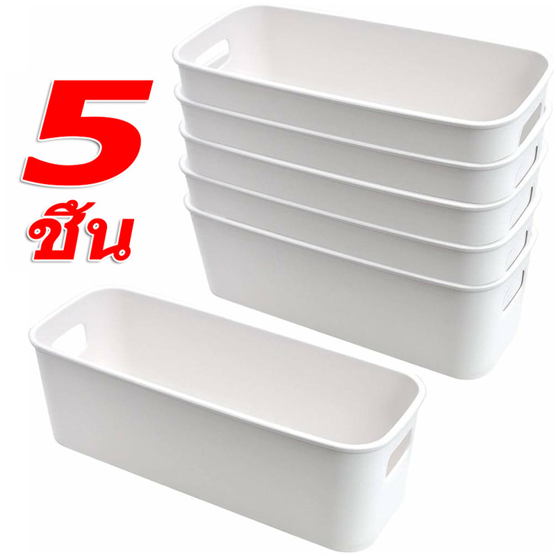 กล่องเก็บของตั้งโต๊ะแบบลิ้นชัก 1/3/5 ชิ้น / กล่องคัดแยกเครื่องสําอางจิปาถะพลาสติกสี่เหลี่ยม