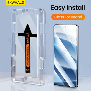 BKWHALE ติดตั้งง่ายกระจกนิรภัยสําหรับ Xiaomi Redmi Note14 Pr…