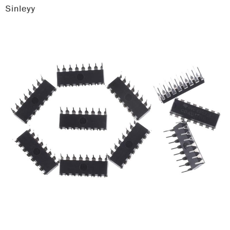 Nle 10 ชิ้น CD4017BE 4017 CD4017 Decade Counter Divider IC N