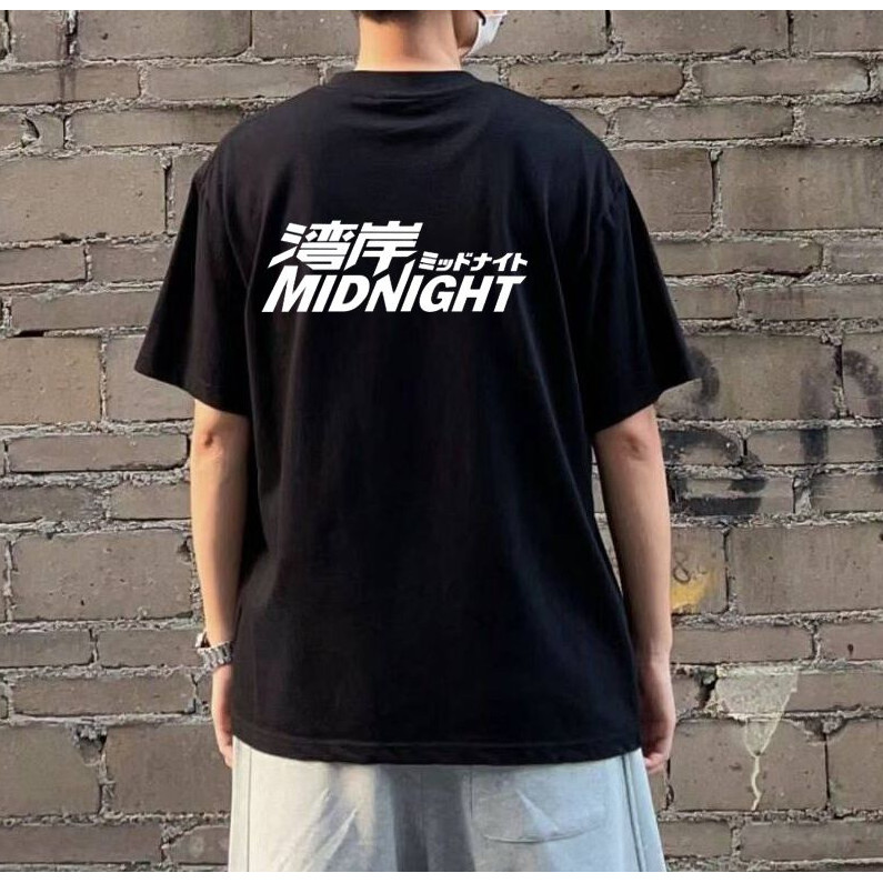 Attitude ผ้าฝ้าย 100% ดัดแปลงรถ Wangan Midnight JDM Top