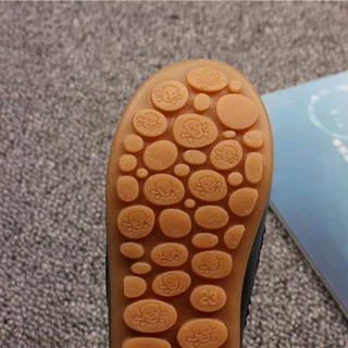 เด็กทารกจุดรองเท้าสีน้ําตาลสีดํา PU Soft-Soled รองเท้าเด็กวัยหัดเดินเด็ก Anti-Slip Breathable