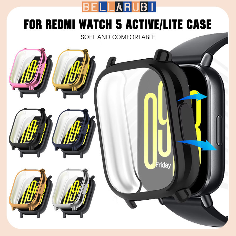 กรณีป้องกัน TPU for Redmi Watch 5 Active ฟิล์มป้องกันหน้าจออุปกรณ์เสริมกันชน for Xiaomi Redmi Watch 5 Lite