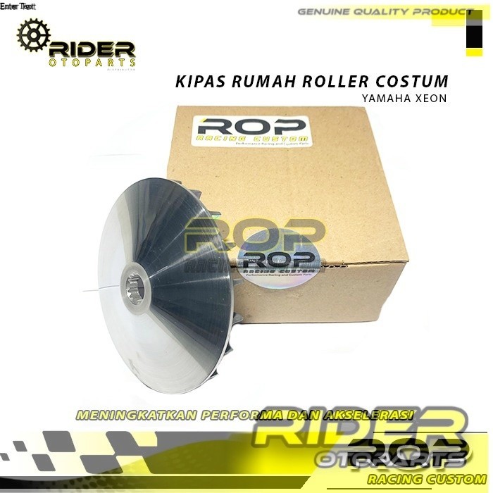 ROP MOTOPART__ UPGRADE KIRIAN RACING CVT PULLEY FAN HOUSING ROLLER BEAT XEON 44D DEGREE 13.5 13.8