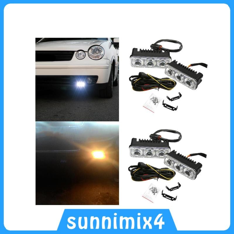 [H2Sports] ไฟวิ่งกลางวัน LED 2x Generic ใช้งานง่ายความสว่างสูง 9-16V ที่เชื่อถือได้