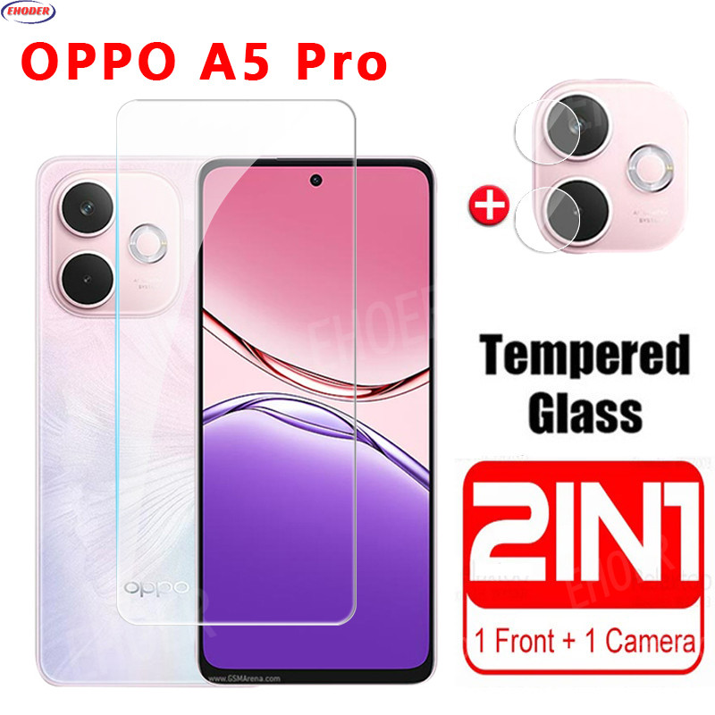 สําหรับ OPPO A5 i Pro 5G A6 Pro 2025 ป้องกันหน้าจอคลุมทั้งหมดป้องกันกระจกนิรภัยสําหรับ OPPOA6PRO A6P