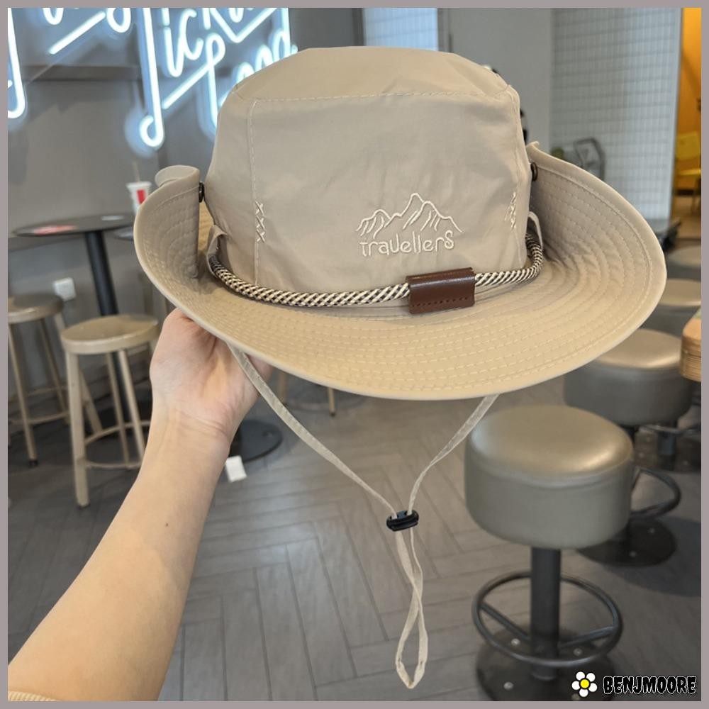 เบนโจเร หมวกกันแดด, หมวกบังแดดฤดูร้อนผ้าฝ้าย, หมวกแก๊ปลําลองป้องกันรังสียูวีแบบพับได้ปีกกว้าง