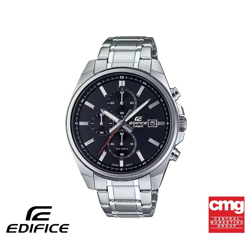 CASIO นาฬิกาข้อมือผู้ชาย EDIFICE รุ่น EFV-610D-1AVUDF วัสดุสเตนเลสสตีล สีดำ