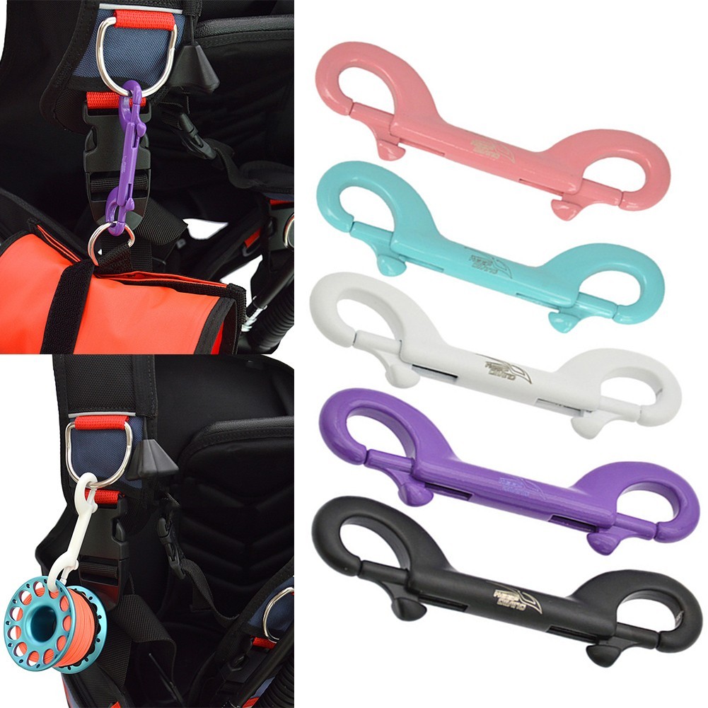 [LALA] ดําน้ําที่ยอดเยี่ยม Double Ended Clip Hook Bolt Snap Scuba 90mm Buckle Hook Bolt Snap
