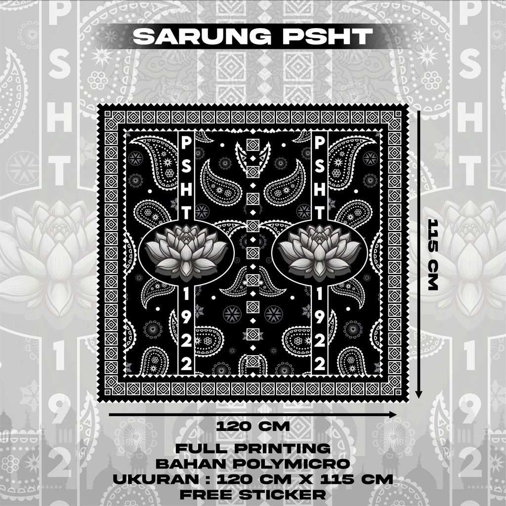 SH Terate Batik Motif Sarong Full Printing with Last Design BY ASYAWIL_STORE21 AGQ