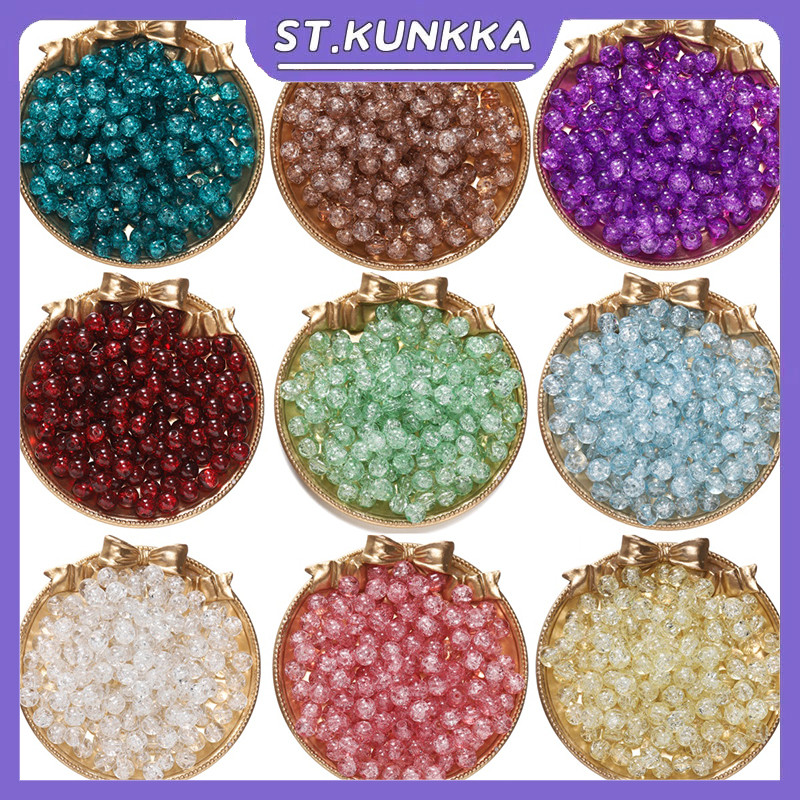 ST.KUNKKA 50-105pcs แก้วลูกปัด Diy ของขวัญระเบิดลูกปัด