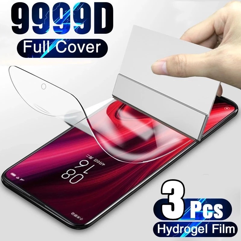 Xiaomi PocoF7 PocoF6 3 ชิ้น 999D คุณภาพสูง HD Clear Soft Hydrogel ฟิล์มสําหรับ Xiaomi Poco F7 Ultra 