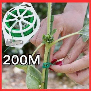 ส่งสินค้าทุกวัน ลวดอเนกประสงค์ 200 เมตร ลวดมัดต้นไม้ gardening tie ใช้งานง่ายสะดวกสบายพร้อมที่ตัดให้ในตัว