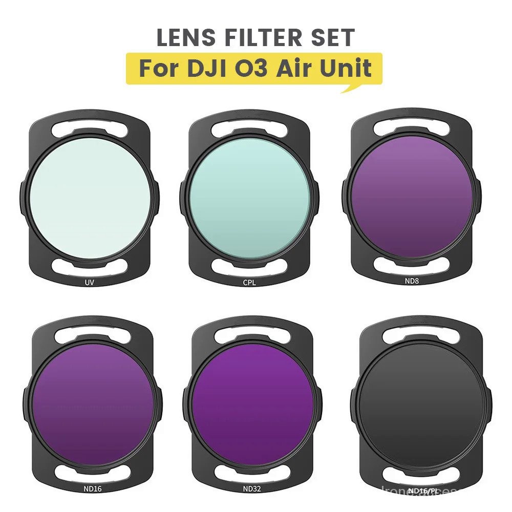 Drone Filter Kit สำหรับ O3 Air Unit UV CPL ND8 ND16 ND32 ND64 Polarizer กล้องเลนส์ Optical Glass สำห