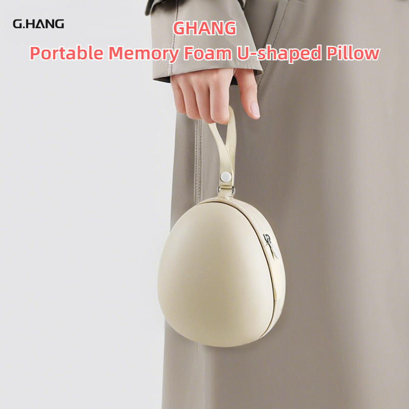 Ghang U-Shaped หมอนคอหมอนแบบพกพาเครื่องบินหมอนที่มาพร้อมกับคอ U หมอนพักผ่อน placeholder เบาะรถไฟ Long-Distance Sleeping Handy เครื่องมือคอป้องกัน Int