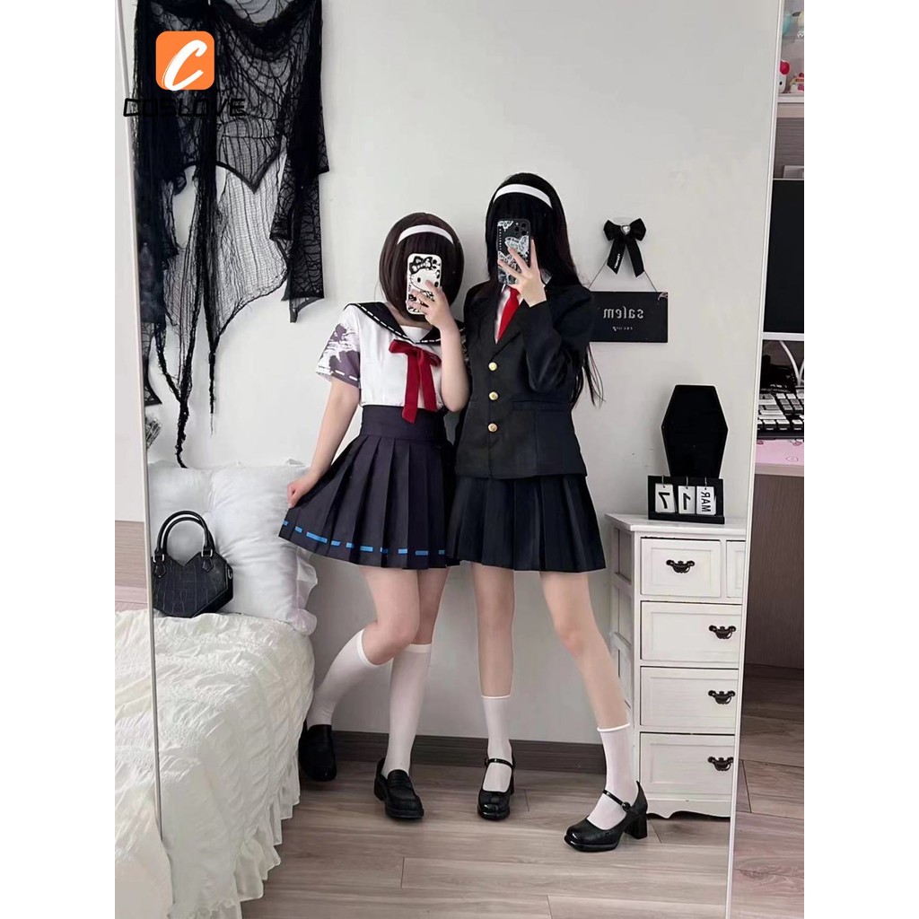 Identity V Kawakami Tomie คอสเพลย์ JK สีดํา ชุดสําหรับผู้หญิง Comiket
