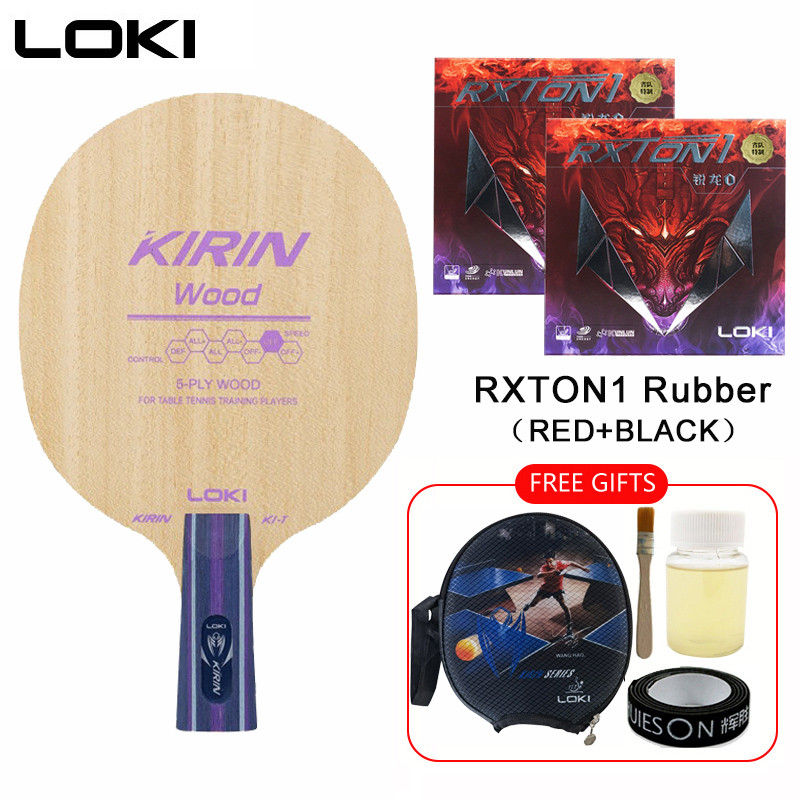 Original LOKI KIRIN K1-T ใบมีดปิงปอง(5ไม้,ALL+) พายค้างคาวปิงปองพร้อม RXTON1 ยางสําหรับผู้เริ่มต้น - รูปที่ 7