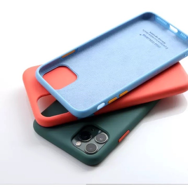 Case Realme C11 2021 / Realme C21 / OPPO A54 (4G) / A74 (4G) เคสกันกระแทก เคสสีพื้น เคสมือถื silicon