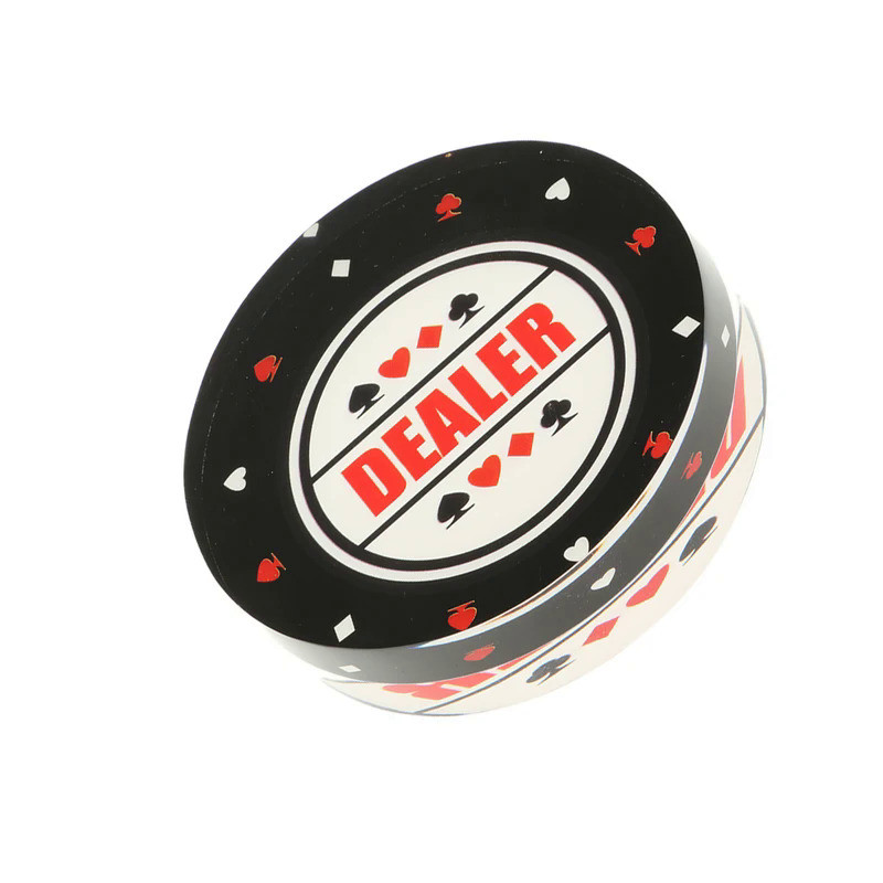 Big Dealer Button for Poker Card Casino Game Accessory 8cm Diameter Professional Dealer Chips Gambli