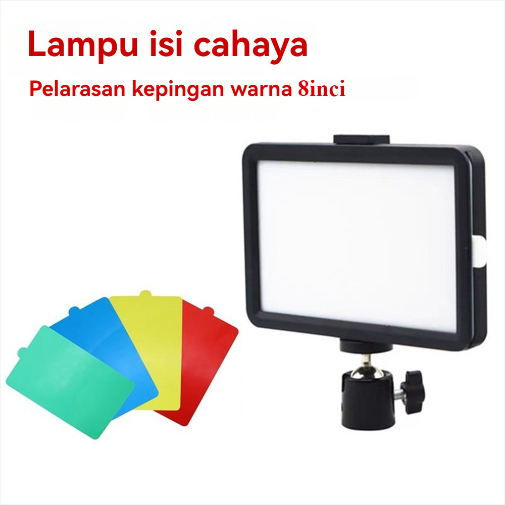 ตัวกรองพร้อมตัวกรองการถ่ายภาพสดแบบหรี่แสงได้แผง LED 8 นิ้ว Stream Studio