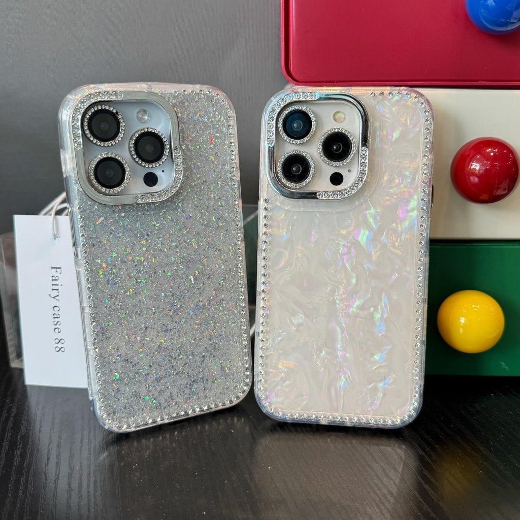 【จัดส่งจากประเทศไทย】สำหรับ Apple 16promax กรณีโทรศัพท์ iphone12 13 14 15 ง่าย Dot Drill Watch Cover 16pro ใหม่นุ่มกรณีสุ