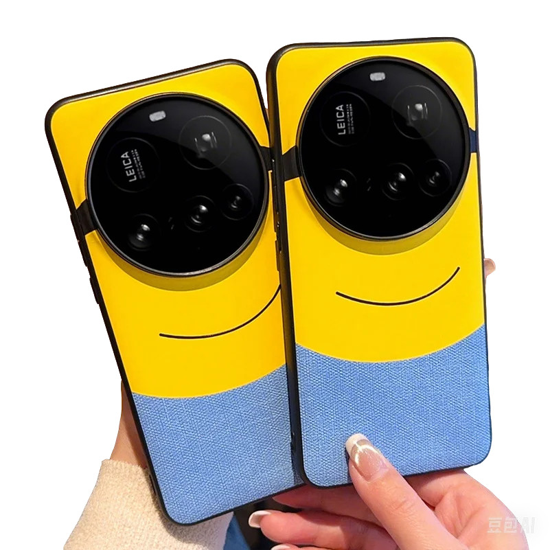 ผ้าตาโต Minion เคสโทรศัพท์สําหรับ Xiaomi 15 Ultra Mi 14 Ultra 13 12S Ultra Protector ฝาหลังกรณี