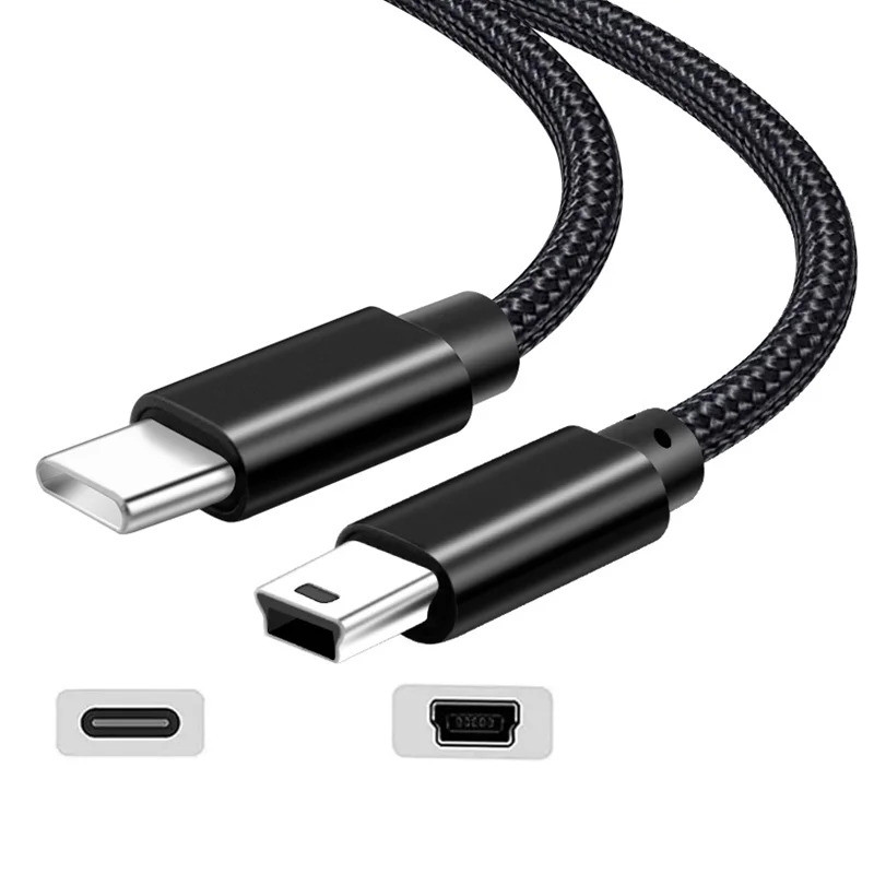 สาย USB Type-c เป็น Mini USB USB-C ตัวแปลงอะแดปเตอร์ชายเป็น Mini-B ตัวผู้