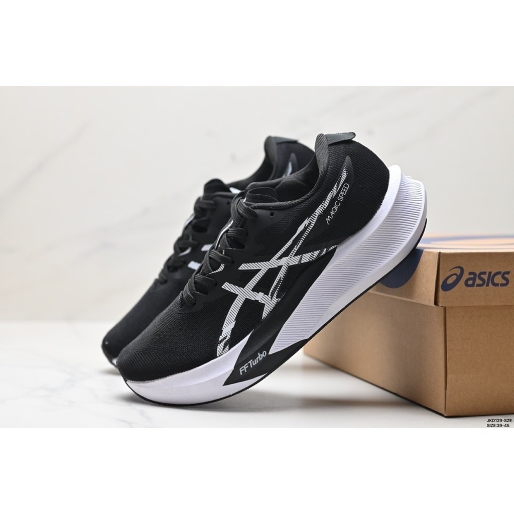 Asics MAGIC SPEED 4 Paris Olympics นุ่มสบาย ไม่ลื่น รองเท้าวิ่งต่ําทนต่อการสึกหรอสําหรับทั้งชายและหญ