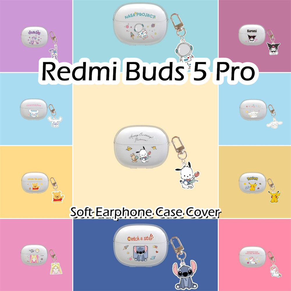 พร้อมส่ง! นําไปใช้กับ Redmi Buds 5 Pro เคส Case เคสหูฟัง การ์ตูนชุดนวัตกรรม ซิลิโคนนุ่ม เคส เคสหูฟัง