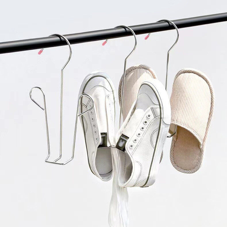 ไม้แขวน ไม้แขวนรองเท้า ที่ตากรองเท้า ไม้แขวนสแตนเลส